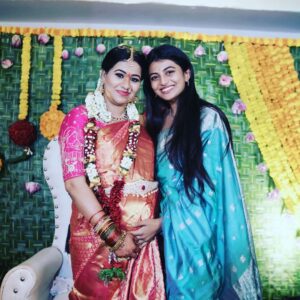 Manali Rathod Instagram - Few glimpses from seemantham ☺️
 Makeup : @maskmakeupartist 
Designer:@___aarha 
Photography : @teamaicatchfilms 
Decor : @events_by_eshu 
Dolls :@chittidolls