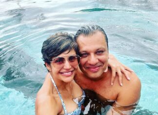Mandira Bedi Instagram - Happy Birthday Adi. This photograph says it all. What you mean to me. How long we have know each other. What our equation is. And how much I trust you (to do this in #covidtimes 🙈) #sumsitup ❣️❤️ May more happiness, love and success find it’s way to you. Love you, my dearest friend from the age of 17! @adimots 🧿❤️ Phuket, Thailand