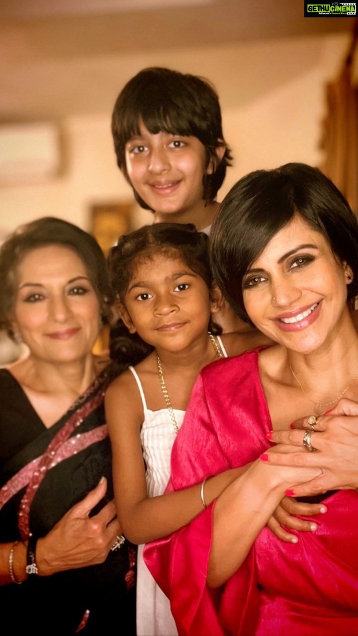 Mandira Bedi Instagram - I love you mum. And I love being your mum Viru and Tara. #happymothersday to all of us mums ❤️