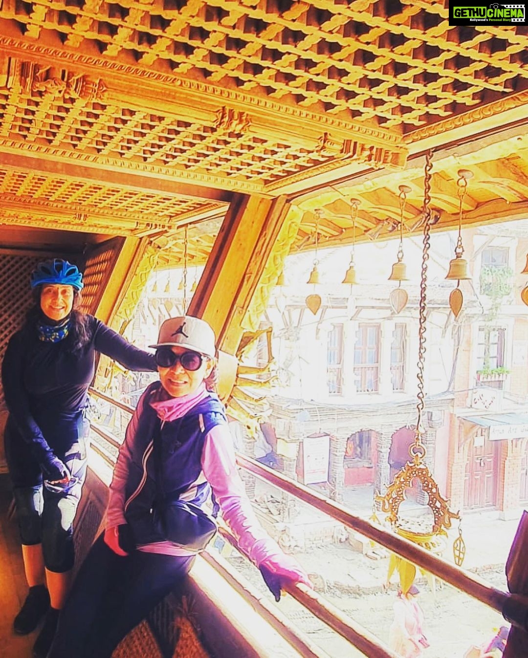 Manisha Koirala Instagram - Love cycling around #ktmcity #heritagesite #patan #ringroad #cycling #morningmotivation @siddhartha.koirala @saroshpradhan