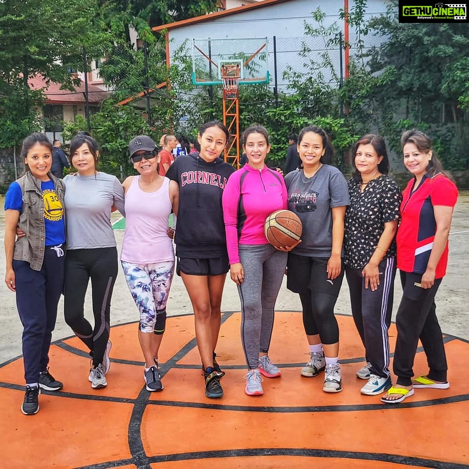 Manisha Koirala Instagram - #saturdaymorning #basketball #TeamK2