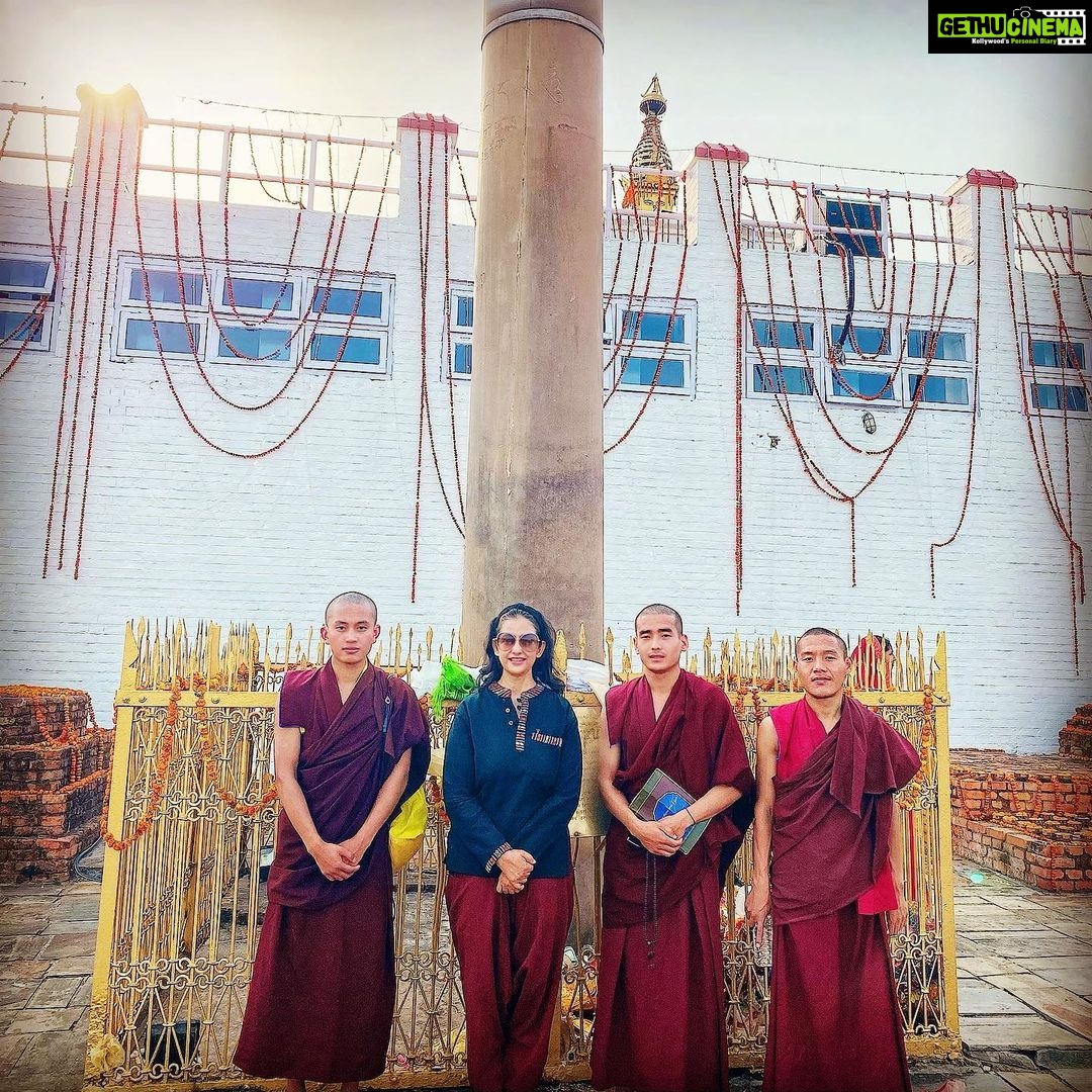 Manisha Koirala Instagram - On the occasion of #buddhajayanti in #lumbini 🙏🏻🙏🏻🙏🏻