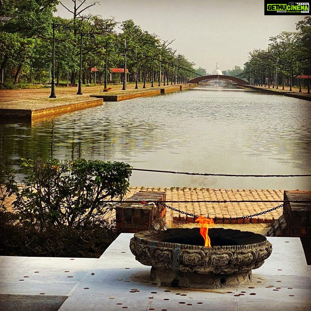 Manisha Koirala Instagram - On the occasion of #buddhajayanti in #lumbini 🙏🏻🙏🏻🙏🏻