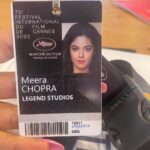 Meera Chopra Instagram - This feels amazing!! #cannesfilmfestival #cannes2022 #safed @officiallegendstudios #bollywood