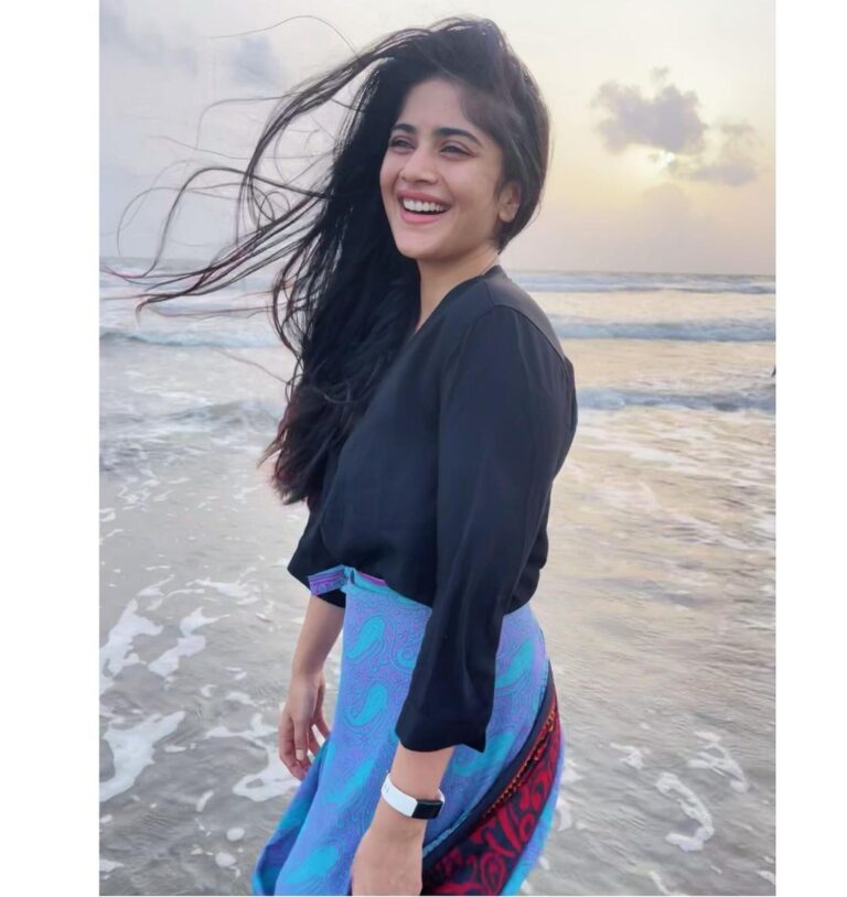 Megha Akash Instagram - Just being me 🧿🦋 📸 @bindu_akash