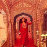 Mehrene Kaur Pirzada Instagram – A pink affair 💖 Samode, Rajasthan, India
