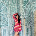 Mehrene Kaur Pirzada Instagram – Real is attractive more than perfect 🤍 Samode Palace Hotel Jaipur