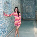 Mehrene Kaur Pirzada Instagram – Real is attractive more than perfect 🤍 Samode Palace Hotel Jaipur