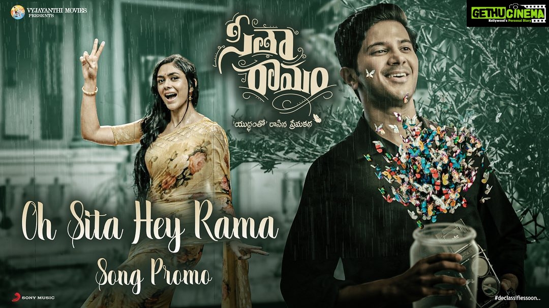 Mrunal Thakur Instagram - Here’s a small tease that’s coming your way tomorrow ❤️ #OhSitaHeyRama (Telugu) - https://youtu.be/FH6WGWfYjwQ #PenPooveThenvande (Malayalam) - https://youtu.be/6vEQPJK8d1o #HeySitaHeyRama (Tamil) - https://youtu.be/Rpr6n_46rg4 #SitaRamam @dqsalmaan @hanurpudi @rashmika_mandanna @sumanth_kumar @tharunbhascker #AshwiniDutt @composer_vishal #PSVinod @mrsheetalsharma @vyjayanthimovies @swapnacinema @swapnaduttchalasani @priyankacdutt @sonymusic_south @spbcharan @anantha.sriram @ramyabehara @singersinduri @madhankarky @sillymonksnt @geethagautham