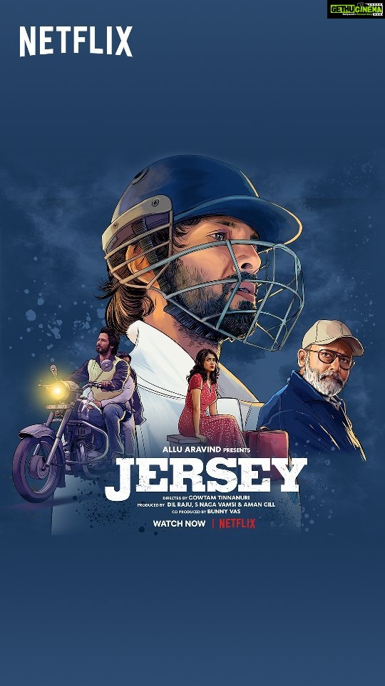 Mrunal Thakur Instagram - JERSEY IS NOW STREAMING🥳 With a cricket-kit full of dreams, this film will leave you laughing, crying, loving and feeling so much more🏏 🎞️:- @indian_illustrator #JerseyOnNetflix @shahidkapoor @mrunalthakur @gowtamnaidu #AlluAravind @AmanTheGill @AlluEnts @DilRajuProdctns @sitharaentertainments @bratfilmsofficial