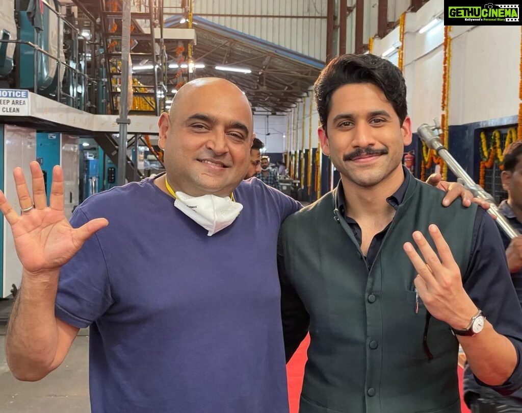 Naga Chaitanya Instagram - 8 years of #Manam being on the floors today with @thisisvikramkumar and sharing the same passion .. probably the best way to celebrate this journey ! Thankful #anrliveson
