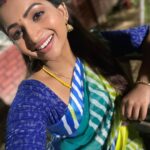 Nakshathra Nagesh Instagram - Thank you for supporting #beingsaraswathy #tamizhumsaraswathiyum Sarees @srisaicollections9 Blouse @abarnasundarramanclothing