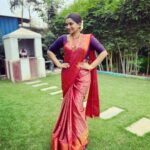 Nakshathra Nagesh Instagram – Always my fav ❤️ @elegant_fashion_way @abarnasundarramanclothing 
#tamizhumsaraswathiyum #beingsaraswathy