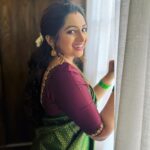 Nakshathra Nagesh Instagram - LOVE this look! Saree @aatwos Hair @durga_hair_stylist