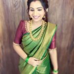 Nakshathra Nagesh Instagram - LOVE this look! Saree @aatwos Hair @durga_hair_stylist
