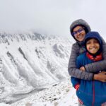 Nandita Das Instagram - Pure soft snow that covers the mountains in Khardungla, after getting on to the highest motarable road in India and 2nd highest in the world. And as you drive down to the Nubra valley it is again the humbling expanse. #ladakh