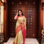 Nandita Swetha Instagram – The beauty in your eyes❤️❤️❤️
.
Saree from @falishasiddhu_ 
Bangles from @
Accessories @
.
#saree #homely #weddingsarees