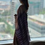 Nandita Swetha Instagram - Saree gives that elegance ❤️❤️ Saree from @maduraafashions . #homely #saree #traditional #kannadathi #ponytail