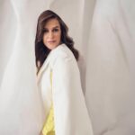 Neha Dhupia Instagram - “May” be your #covergirl … thank you @filmfare 🤍 • • • • • Shirt: @massimodutti Blazer: @zara styled by @aasthasharma muah @venusferreira