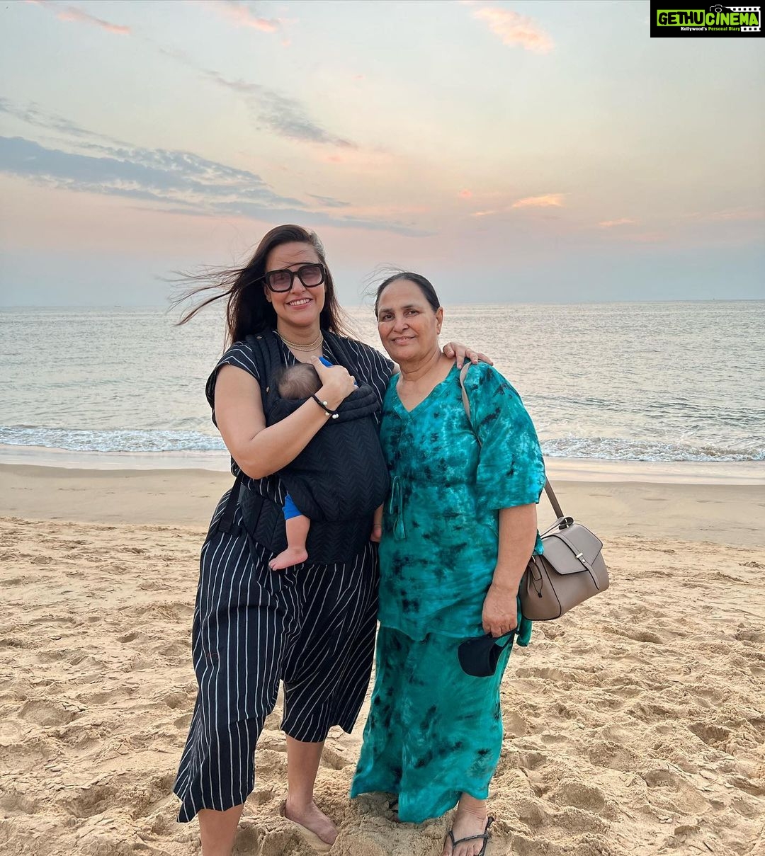 Neha Dhupia Instagram - There ain’t no hood like motherhood … ♥️🧿 @mehrdhupiabedi @babsdhupia @guriqdhupiabedi