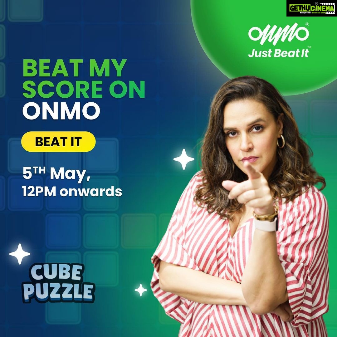 Neha Dhupia Instagram - Hey Guys! stoked to share something really fun! You can play 1-on-1 against me on @playonmo , a new mobile gaming platform, and “try” to beat my score.😎 This challenge is specially for you all and will be live for 24 hours only ! ONMO will declare 4 lucky winners who beat my score at the end of the challenge. To win all you’ve to do is: • Follow @playonmo • Participate in the challenge by clicking on the link I share tomorrow • Beat my Score ( tough but try karlo ) • Share your score on Instagram & Tag @playonmo ONMO offers multiple popular short and quick games. Stay Tuned. Look out for my score tomorrow & let’s see if you can #JustBeatIt ?! #ONMO #MobileGaming