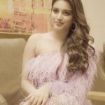 Nidhhi Agerwal Instagram - 💜💜💜 Styled by @officialanahita Outfit: @chiselbymr Hoops: @xxessories
