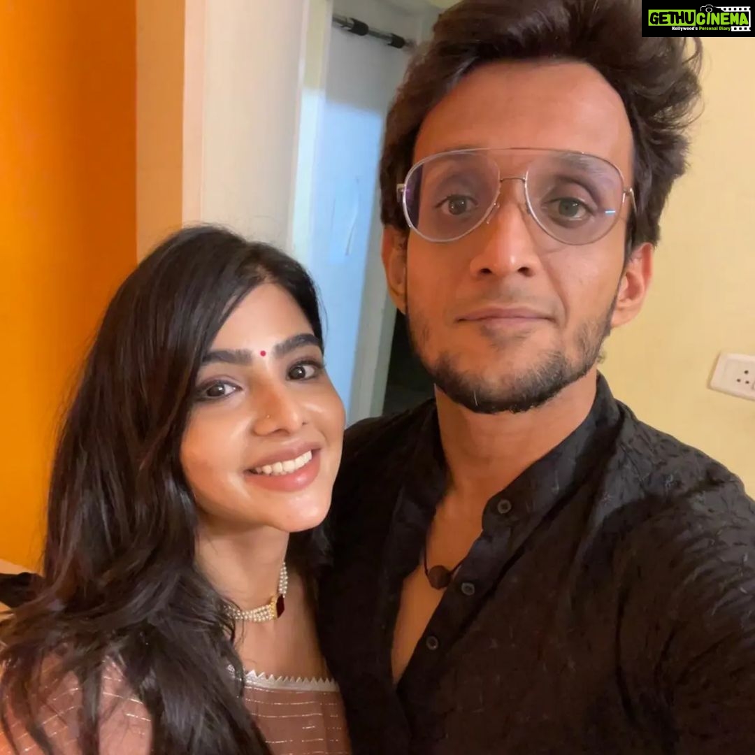 Pavithra Lakshmi Instagram - Happiest birthday to that one person who never fails to amaze me and inspire me. Thank you for being my sole source of happiness kanna, just a thought of knowing you are around brings so much happiness to my soul, thank you for always being there even when it was really not possible. Thank you kanna for everything you ve been and everything you will be. I will forever awe at everything at you are, sky isnt the limit kanna, can't wait for the world to witness all the amazing stuff people like me have witnessed. Happiest birthday again❤️❤️❤️ @karthikeyanvelappan can't wait for the world to roar your success