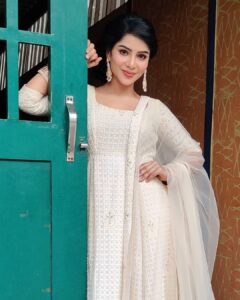 Pavithra Lakshmi Instagram - Everyone has a different milestone. Don't worry if you haven't achieved what others have. You are on your own timeline. 

Wearing @shaminiradhamani 
Jewelry @luxefashion_jewellery