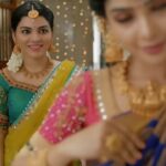 Pavithra Lakshmi Instagram - Recent Tvc for #nachiyaarsilks Directed by @_gowri_sanka_r Styled by @poorts_20 Co starring @priyaprince1111 @sudharsan_govind Thanks @prasatharunm @sindhuja.s.rajan.5