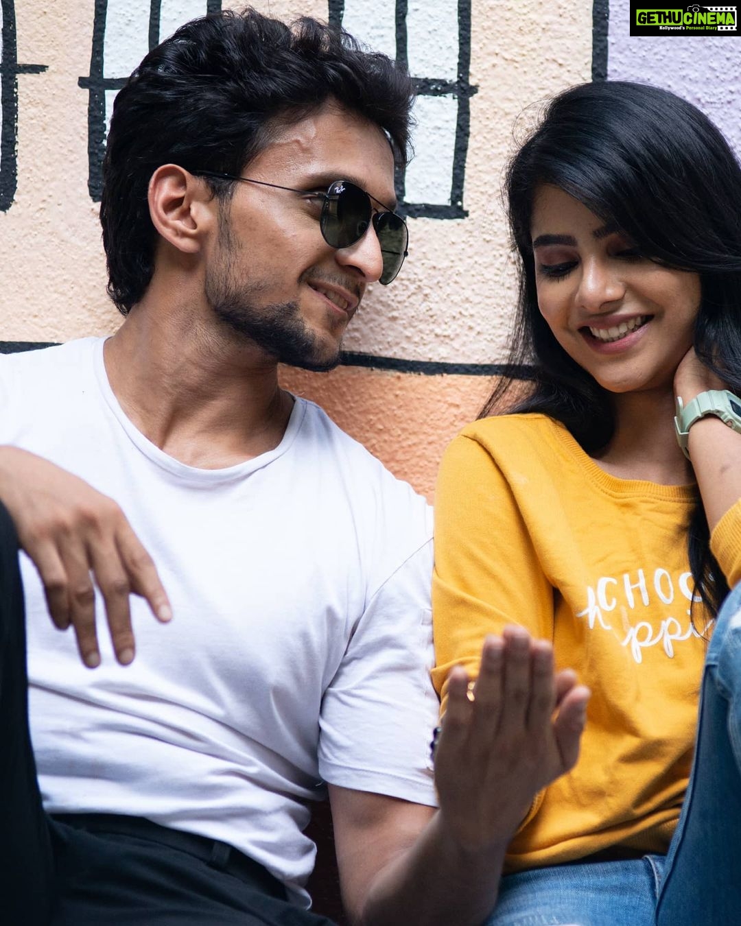 Pavithra Lakshmi Instagram - Happy happy birthday to the most annoying and irritating person I have ever met❤️ you have annoyed me so much that, without it feels abnormal😅😜 so yeah keep annoying and keep getting me good food! And yeah keep fighting always😘 @karthikeyanvelappan Wish you all that you ever desired for baby! Can't wait for the day where I can sit and watch your movie in theatres Happy happy birthday idiot
