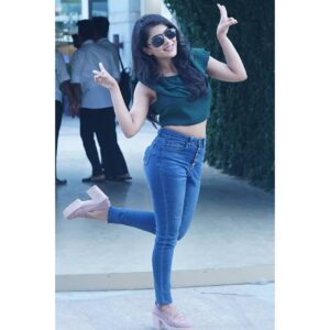 Pavithra Lakshmi Instagram - I leave a little bit of sparkle wherever I go✨ sometimes it lights you up 🔥 sometimes it burns you down😁