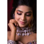 Pavithra Lakshmi Instagram - Dreaming of dreaming about you❤️ . . Wearing @fatiz_bridal_emporio Makeup @sandys_bridal_makeover Hair @mani_hairstylist Jewellery @new_ideas_fashions A @minmini_creation photography #pavithralakshmi #pavithra