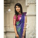 Pavithra Lakshmi Instagram - Classic elegance comes with ethnicity Falling in love over and over again for their beautiful sarees, Yeah they are @pashudh Some write poems, but some click, just like @thestoryteller_india Thanks alot for letting me lure into the fairyland of pattu pudavai #sareelove #pasudhsarees #kancheevaramsilk #pavithralakshmi #pavithra #popzy #actor #model #modellife #blahblahblah