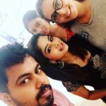 Pavithra Lakshmi Instagram - Thats how my diwali was!!! #mersal #fdfs #mybuddies #madhubae @thatcryptoguy @the_aishia_roshan @vanthithaa