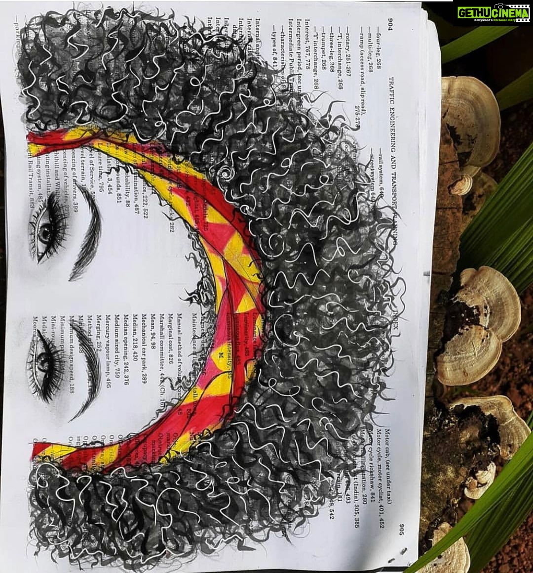 Pearle Maaney Instagram - Iām Out Of Syllabus š . . @aboos.hub entha moluse? Super aanallo! š I love the way you have drawn my hair. You have a lot of patience. ā¤ļøš