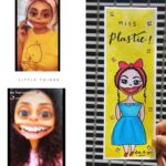 Pearle Maaney Instagram - Miss.Plastic Gets the Recognition she deserves.... 😄 Thank you @crafts_of_aathi for this cute work of art... I have asked Mr.Elastic to gift this bookmark to Miss.Plastic to make it up to her 😜 #Pastic&Elastic