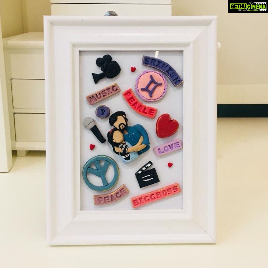Pearle Maaney Instagram - Customised Gifts are the cutest... and I’m sharing this because this could inspire someone out there to be creative. @thecreainn thank you so much for this wonderful gift. ❤️ this is beautiful and will be always close to my heart. Also.. Happy Birthday to you!! 🦋