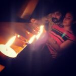 Pearle Maaney Instagram - When in Darkness... light a candle. 🥰❤️ #stayhome @srinish_aravind