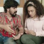 Pearle Maaney Instagram - #quarantinelife 😜 @srinish_aravind . . . PS: something wrong with the volume of this video... don’t worry.. your ears are fine 😀