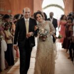 Pearle Maaney Instagram - Always Daddy’s Girl and I know he was the happiest on my wedding Day. His shoulders... I just love resting on... 😊😋 #daddysgirl Tears gathered in my eyes as I walked down the Aisle... happiest tears, because I was walking from one Hero... to another Hero. Two men who have changed my life... and has always brought out the best in me. #blessed 🌸 . . . . . @sainu_whiteline @labelmdesigners