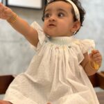 Pearle Maaney Instagram - My little white Butterfly 😘 . . Wearing @mybud.kids