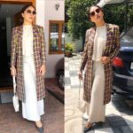 Pearle Maaney Instagram - Just like that. #whatiworetoday This longline jacket designed by my sister @rachel_maaney is something that’s perfect for a formal look.