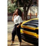 Pearle Maaney Instagram - 🌸💫🌸 . . . Click @clintsoman Styling @adampallil . . . #lamborghini #lamborginihuracan