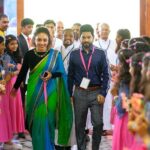 Pearle Maaney Instagram - Going back to my School ... saw myself in each of these children... dreams... determination... love and everything beautiful. They are waiting to bloom... and all we need to do is allow them to take their own time to bloom into whoever they are meant to be... water them with support, trust and guidance. I was also Reminded of how simple life was when I was in school. 😀 gawd I miss those days! 🌸 if u r still in school... make the most of it 😋 #rajagiri