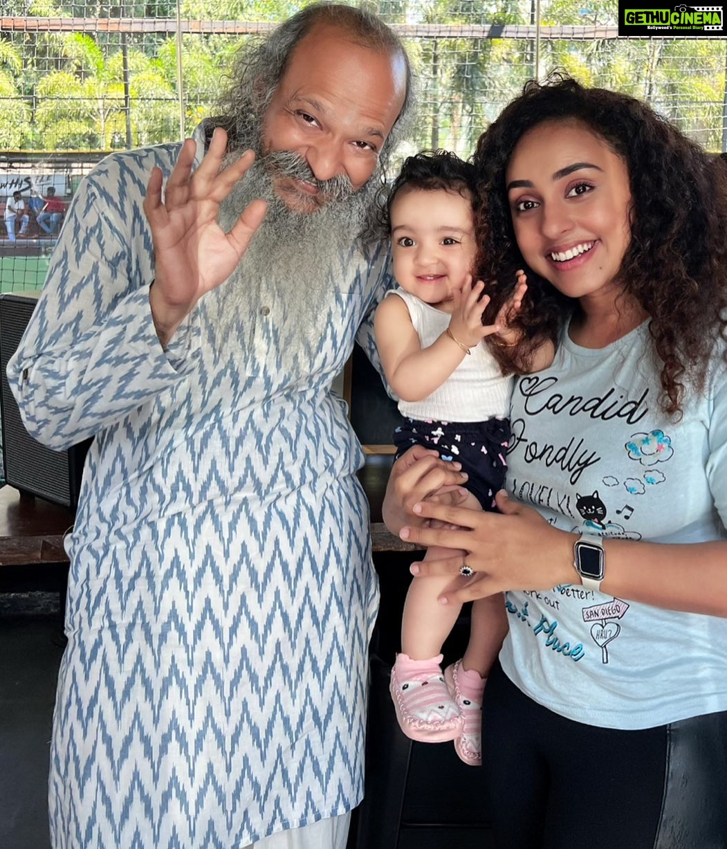Pearle Maaney Instagram - Nirav Shah @aakasha Some people come into your life and they teach you lessons that get engraved into your mind forever. Met this Legend on the Sets of Valimai for the first time and he has been the same since then. A simple human being who does everything with ease. His frames have created wonders on screen. Today we had the most heart filling breakfast at his cafe in Chennai @coffeesince1999 Nila had her first Peanut Cold Coffee which she obviously approved… I just Love this Man and his Simplicity. #valimai #DOP Coffee? Since 1999