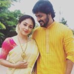 Pearle Maaney Instagram - Our Simple Onam. First Onam after marriage with Amma and Achan. @srinish_aravind #chennai #onam2019
