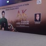 Pearle Maaney Instagram - Dad as the keynote Speaker for this wonderful evening “AK Speaks” organised by The Institute of Chartered Accountants of India (Dubai) Chaper NPIO @lemeridiendubai @maaneypaul #maaneypaul @anilskapoor #anilkapoor Le Meridien Dubai Hotel & Conference Centre