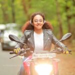 Pearle Maaney Instagram - Most of the things I do... I do it for myself... to show myself that I Can! when I was in 4th grade my classmate told me that Girls don’t ride bikes so the first thing I did when I turned 18 was get a license for gear bikes 🏍 well it’s just something that I wanted to do since I was young. With that said... I do certain things for the people who follow me...I thank them because they give me the courage and strength... purpose... a sense of direction. I think to myself... Maybe if I keep going... if I keep pushing my limits... if I don’t give up... even they will do the same. It’s a bridge that goes both ways... ❤️ To keep your Values close to heart and keep climbing up... it’s definitely not easy but it’s Possible. it’s a journey that takes time... and the time Varies from one person to another... because each one of us are born with different stories and Goals. One step at a time.... and that’s how you reach your Goals. Don’t just count your likes or shares... sometimes you must find time to count your blessings that you’ve not yet shared on Instagram 😋 also Don’t let comparisons or competitions get to you.... I’ve been through that road and it only leads to a dead end... 🙈 compare yourself with yesterday’s yourself. Because you are not running a race... you are here to experience a Beautiful Gift of God... called “Life”... and You are the Hero/ Heroine of your Story! Make it Epic 😊🥰 evolve each day at your own pace... make sure u take enough time to enjoy each moment... record it in your mind... and keep moving forward...step out of your comfort zone ... do what makes u feel alive 🤗❤️ #Peace #love #music to All 🥰 . . Thank you @anvarzayan for this click @anvarzayanphotography PS: I’m not riding the bike in this pic... and when I did I made sure I wore the helmet 😎 so yeah! Always wear a helmet because your Life is Precious 🌸 watch this biker video. Link in Bio 🥰✌️