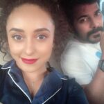 Pearle Maaney Instagram - He’s got my back 😎🧿 “Partner in Life” @srinish_aravind 😘 . . Off to Bali 🥰🦋