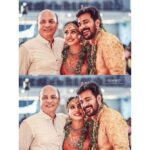 Pearle Maaney Instagram - A girl has Two Heros... after Marriage.❤️ Will make them both Proud... for the amount of trust they have in me. I love you daddy and @srinish_aravind Two men who have always motivated me to follow my dreams. #blessed @maaneypaul . . . Thank u @roopeshmokeri for this shot 🌸 this pic made me cry out of happiness...